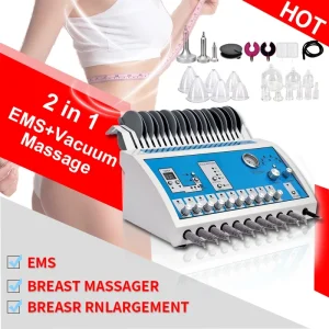 2 in 1 EMS Vacuum Massage Therapy Machine/ Enlargement Breast Enhancer Massager