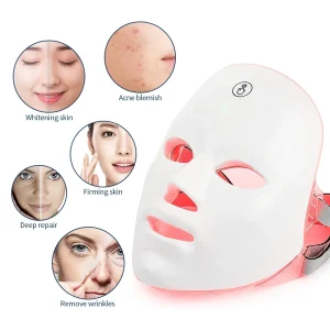 7 Colors Photon Facial LED Mask Red Light Therapy Anti Aging Face